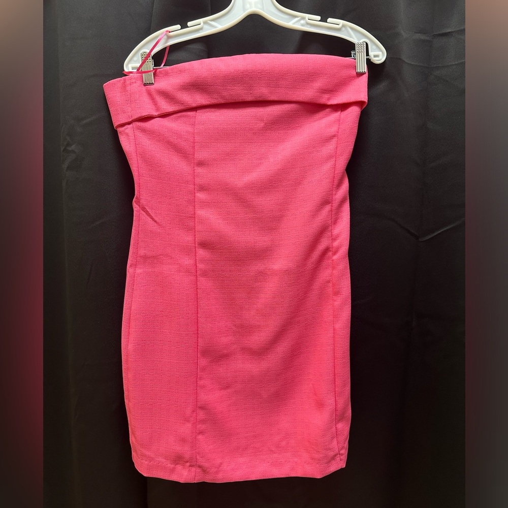 Glam Strapless Pink Dress